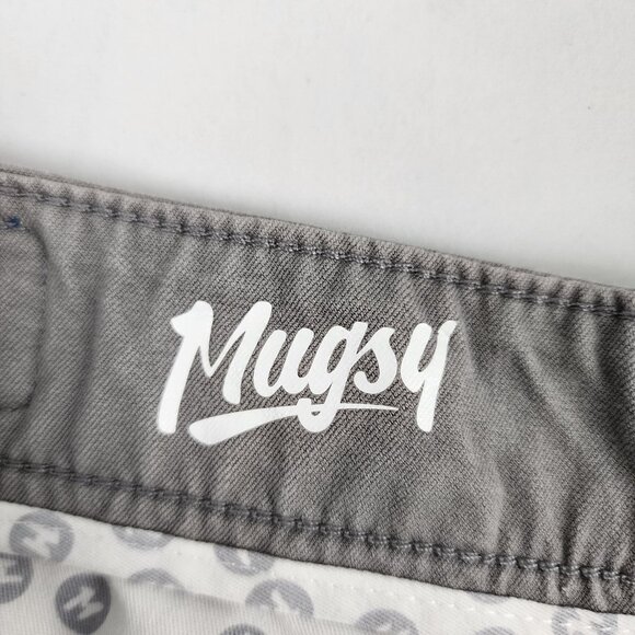 SOLD OUT Mugsy Jeans Mens 33x32 Gray Damens Straight Leg Pants - Picture 4 of 12